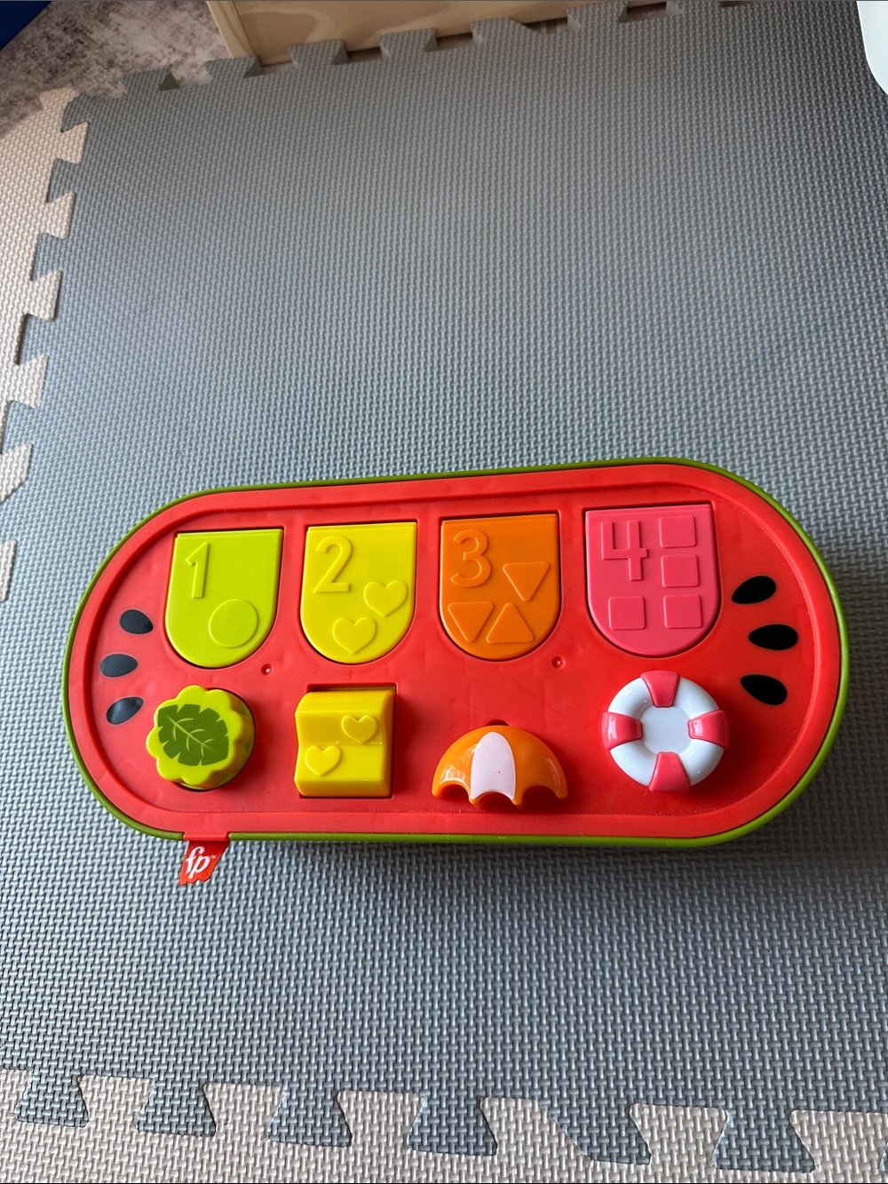 Interactive Watermelon Shape & Number Sorting Toy - fisher price